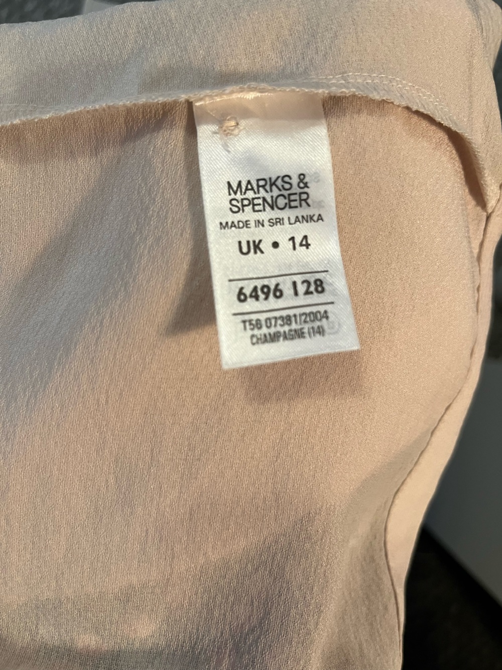Marks & Spencer Cream Ruffle Front Long-Sleeve Blouse - Picture 5 of 6